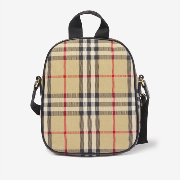 BURBERRY Kids’ Bowling Check Canvas Crossbody Bag *NWT* - Picture 3 of 12